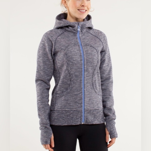 Rare Lululemon Scuba Hoodie Jacket Deep Indigo 2012 Retired Edition Size 6 - Picture 1 of 10